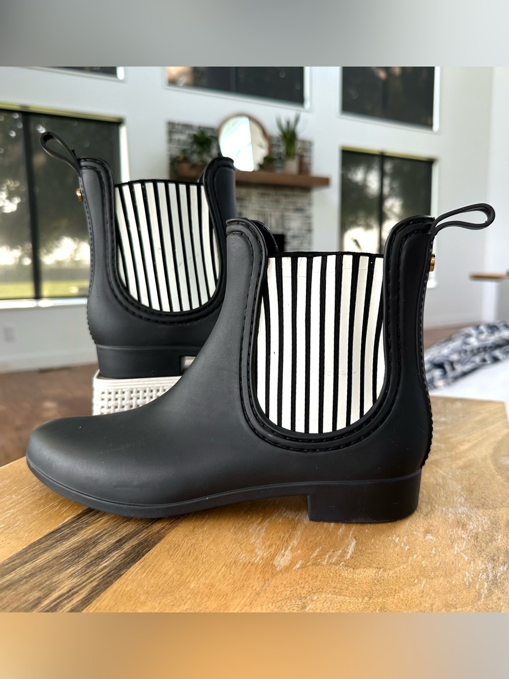 Catherine Malandrino Chelsea-Style Ankle Rain Boots